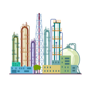 化工厂插图图片