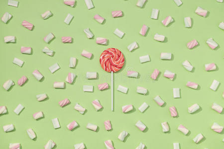 赶时髦的人 柔和的 食物 可爱的 糖果 棒棒糖 阴影 粉红色