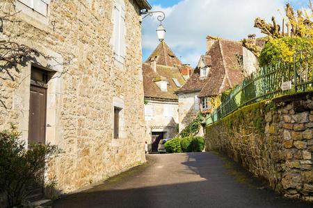 多尔多涅 反射 伯格拉克 地标 法国人 美丽的 风景 乡村