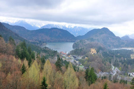 拜仁 自然 天线 风景 秋天 旅行 历史 德语 德国 阿尔卑斯山