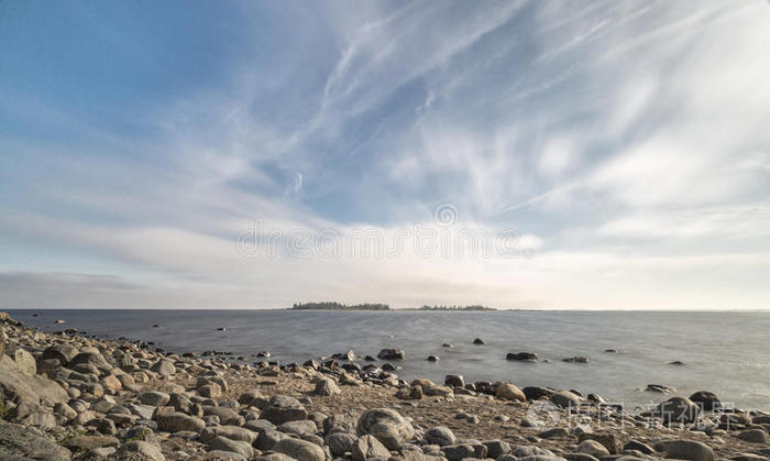 海岸线 海滩 地平线 海洋 天空 瑞典 岩石