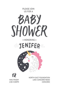 婴儿淋浴海报