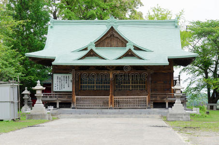 传统 日本 古老的 大厅 美丽的 圣地 神道教 城市 屋顶