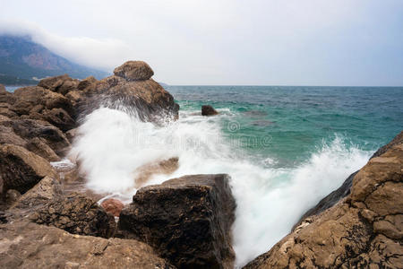 旅行 海湾 半岛 克里米亚 海岸 休息 海滩 春天 天际线