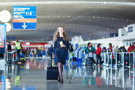 饮料 航空公司 女孩 假日 到达 行李 咖啡 目的地 通勤