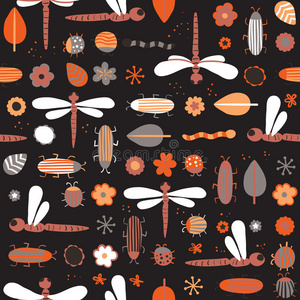 要素 昆虫学 蜻蜓 东南方 插图 动物 甲虫 美丽的 收集