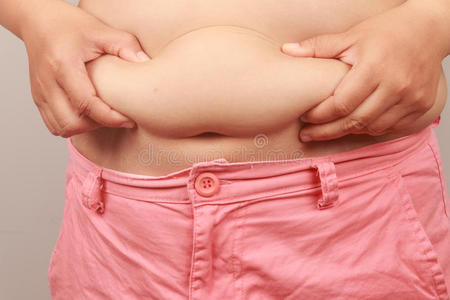 女人 节食 身体 脂肪 医疗保健 成人 腹部 超重 肥胖