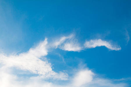 美丽的蓝天和云