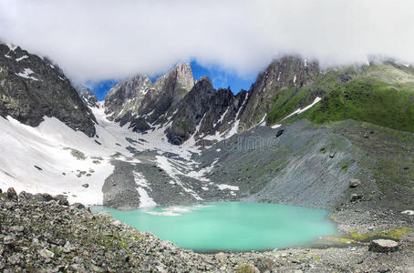 自然 美丽的 目标 高加索 高的 场景 徒步旅行 卡拉 风景