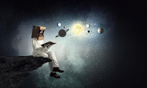 梦想探索太空. 混合媒体照片