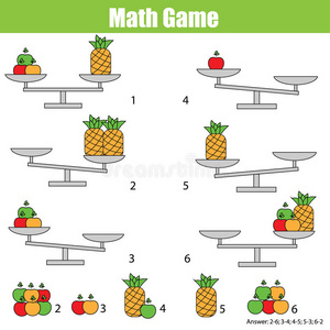 比较 平衡 食物 考试 算术 数学 爱好 计算 游戏 回答