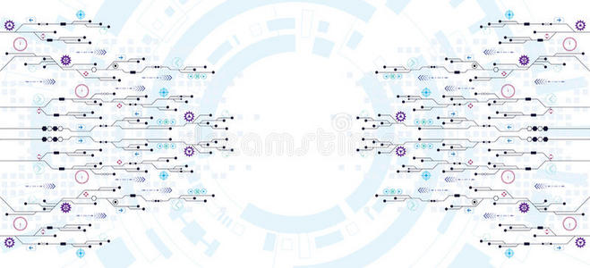 创新 几何学 插图 未来 连接 因特网 通信 电路 计算机