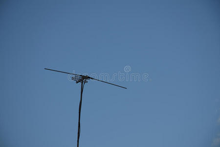 天线 古老的 天空 金属 电视 电信 频率 商业 技术 公司