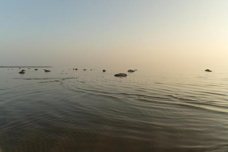 海滩 波浪 日落 海岸线 天空 傍晚