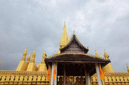宫殿 远的 艺术 地标 历史 琅琅 亚洲 老挝语 纪念碑