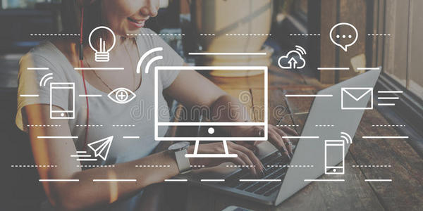 计算机通信连接技术信息概念照片