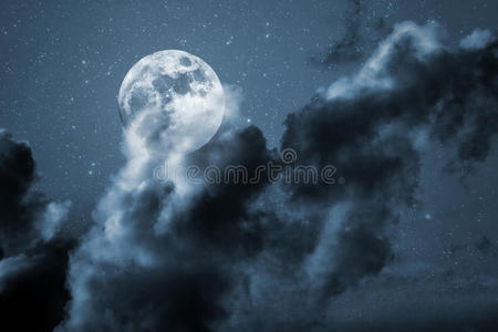 场景 月亮 自然 万圣节 月光 每晚 午夜 幻想 占星术