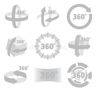 角标志360度视角标志照片