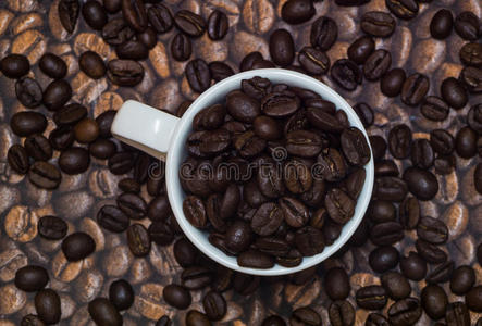 白杯咖啡豆