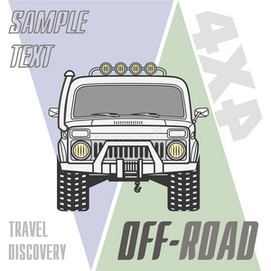 徽章 标签 海报 越野 运动型多用途汽车 偶像 概述 四轮驱动