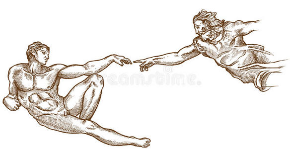 米开朗基罗手指图片-米开朗基罗手指素材-米开朗基罗手指插画-摄图新