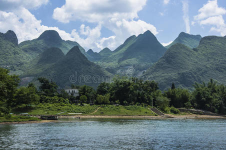 假日 徒步旅行 瓷器 形成 亚洲 桂林 石灰石 鲁拉 小山