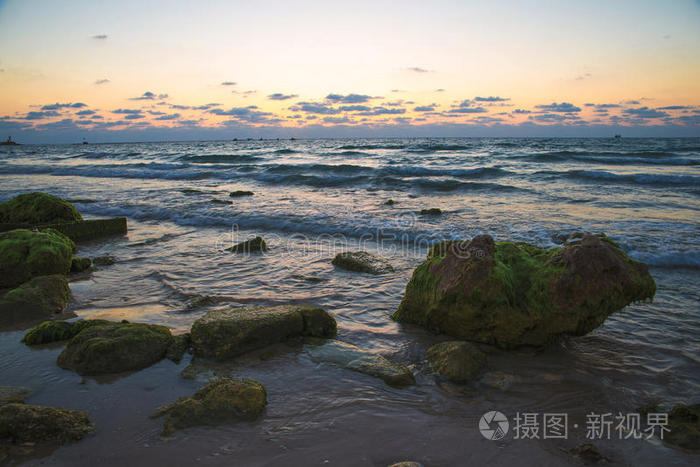 海上日落