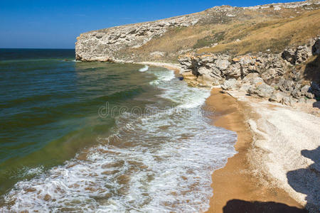 沿海 海洋 悬崖 美丽的 天空 海滨 风景 海滩 自然 全景图