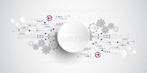 商业 六角形 运动 齿轮 能量 横幅 未来 因特网 通信