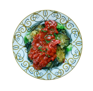 烹饪 黎凡特 粘贴 洋葱 茄子 番茄 酸的 奥斯曼帝国 西芹