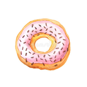 甜点 食物 面包店 蛋糕 插图 美丽的 记录 要素 粉红色