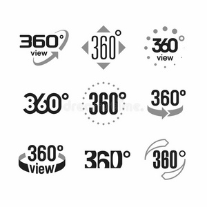 角标志360度视角标志照片