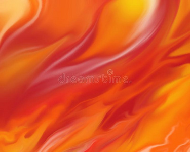 炽热的火焰背景,火焰呈鲜红色,橙色和黄色照片