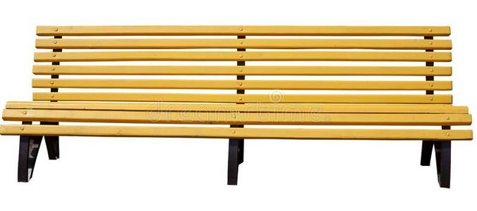 黄色的长凳图片