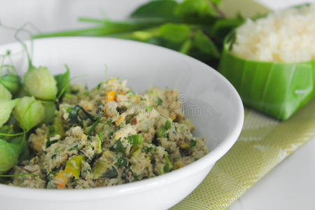 大米 烹饪 沙拉 香蕉 食物 蔬菜 葫芦 泰语 饮食 辣椒