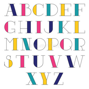 比较泰式的字体自定义拉丁海报字体. 粗体对比衬线大写照片