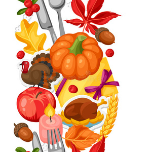 假日 餐巾 邀请 秋天 招呼 耳朵 树叶 橡树 苹果 卡通