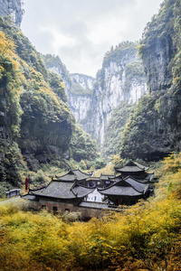 地点 喀斯特 重庆 桥梁 风景 照明 遗产 地标 自然 山腰