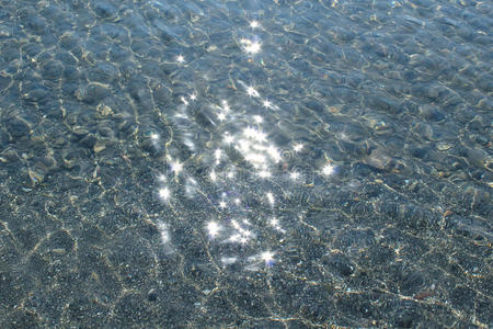 岩石 怒目而视 夏天 底部 纹理 爱琴海 透明的 浅的 卵石