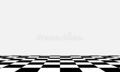 黑白棋盘在不同的角度.照片