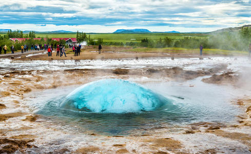 地标 美丽的 喷发 能量 冰岛语 吸引力 欧洲 地质学 壁虎
