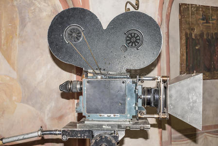 上世纪35毫米的电影摄影机照片
