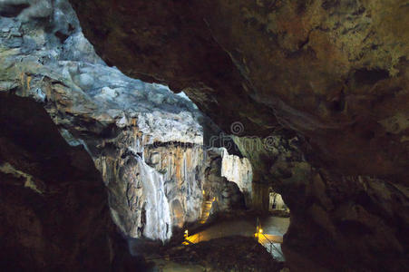 自然 形成 深的 喀斯特 旅游业 低的 克里米亚 地质 演讲