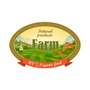 生态学 生物 农业 农场 收获 食物 徽章 标签 健康 生态