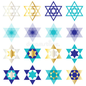 光明节 节日 金属的 概述 以色列 剪贴画 绿松石 大卫