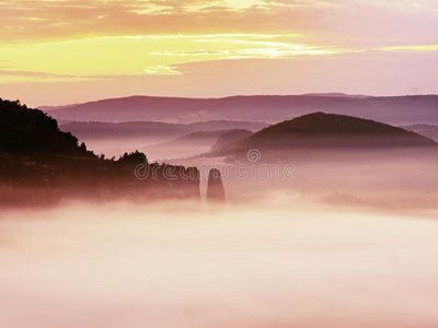 乡村 反转 地平线 小时 薄雾 帝国 风景 早晨 登山者