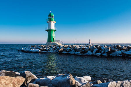 梅克伦堡 天空 风景 信标 波罗的海 德国 目的地 旅行