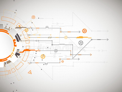 具有各种技术要素的抽象技术背景。 结构模式技术背景。 矢量