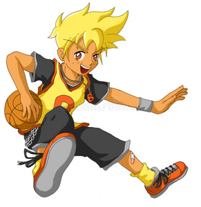 主角帅篮球动漫图片