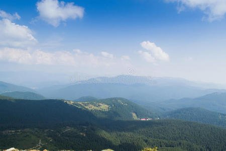 喀尔巴阡山 场景 夏天 森林 美丽的 美女 岩石 领土 颜色